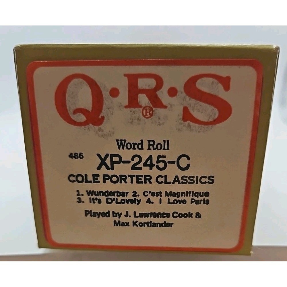 QRS Player Piano Roll  / COLE PORTER CLASSICS XP245C
